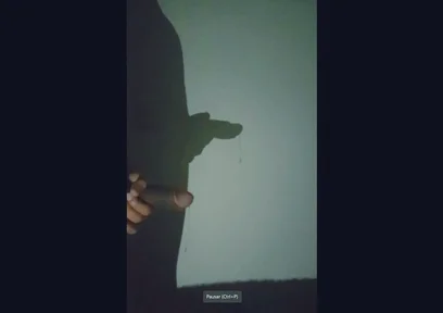 Shadow art in the dark night: the reflection of my private desire of jerking off on the wall.