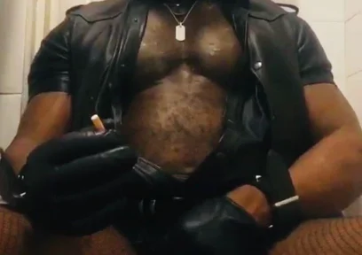 Leather Muscle Verbal Smoke Session