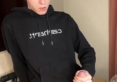 Young Guy's Thick Rope Cum Spray