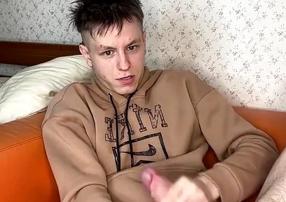 Petite Twink's Intense Jerk off Climax