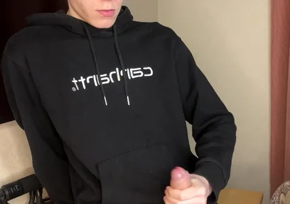 Young Guy's Thick Rope Cum Spray