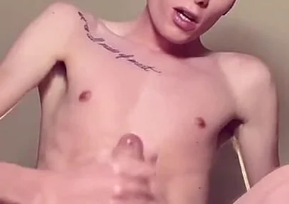 POV From Below: Skinny Twink's Huge Uncut Dick Swings & Jerks to Massive Cumshot - Amateur Ground View