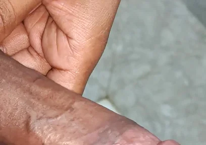 Indian Desi Boy Playing Big Cock in Bathroom