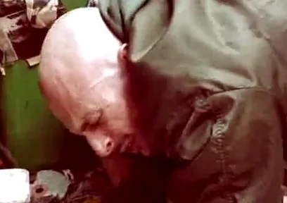 Biker boys fisting skinhead