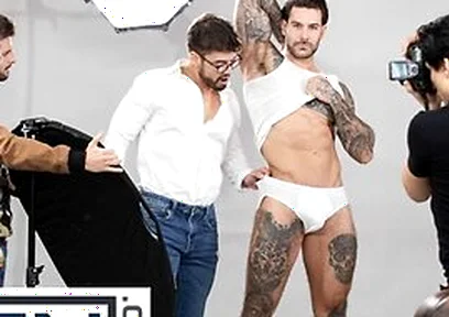 Men - Dann Grey Watches Papi Kocic Posing For A Photoshoot And Wonders What His Cock Would Feel Like