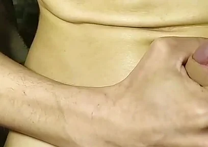 Young twink pours himself with cum