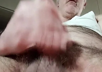 I Moan with Pleasure in Massaging My Cock!
