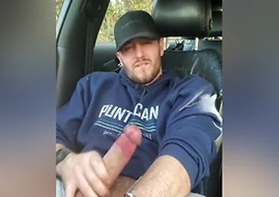 Pulling Over To Wank My Fat Cock In The Car Park
