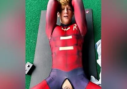 Halloween Costume Twink Super Hero Cosplay Porn Compilation