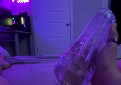 Testing Out My Brand New Toy *loud Moaning And Huge Cumshot