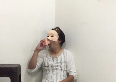 Femboy Sissy Deepthroats a Dildo, Plays with Their Nipples and Does a Cumshot