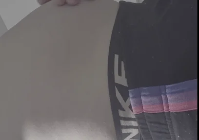 Young Man Holds a Full Bladder