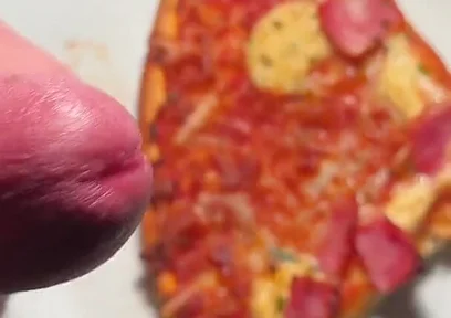 Twink Squirt on His Pizza