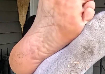 I Show off My Dirty Socks and Feet