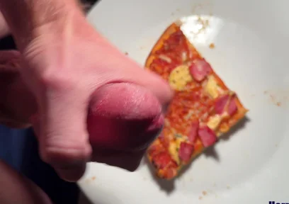 Twink Squirt on His Pizza