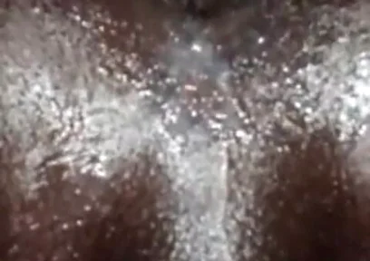 Horny Bottom Toying His Big Black Oiled Ass