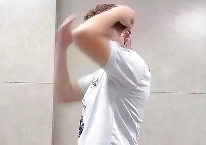 I Almost Got Caught by the Security Guard Exposing Myself in the Public Restroom.