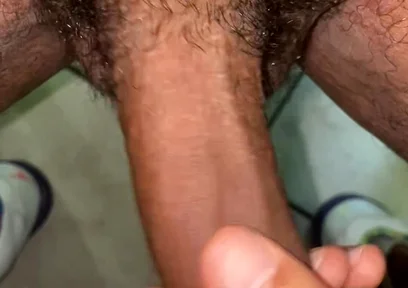Handjob while using bel air jordans