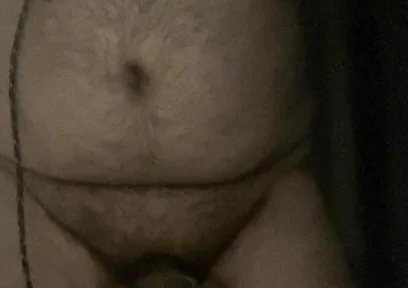 Cock and Ball Bondage with Crossdress and Butt Plug Inside