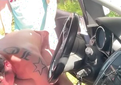 Rest Area Threesome I Flash My Cock And Get Fucked By Two Horny Strangers
