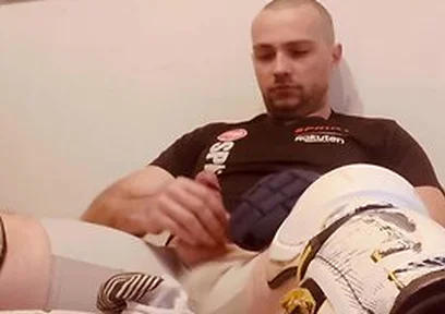 Wank In Hockey Shinpads Soccer Cleats And Hockey Gloves