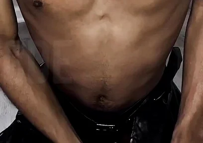 Stroking This Thick Black Cock in Full Scream Cosplay