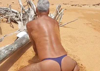 Ladysilva in Bikini on the Beach Very Sexy Her Hot Ass