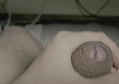I Tried Massaging My Balls And Masturbating My Skin With My Foreskin Dick