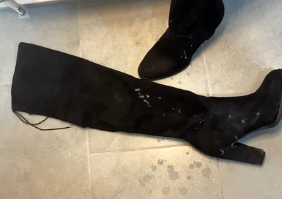 Cum on Step Moms High Heels