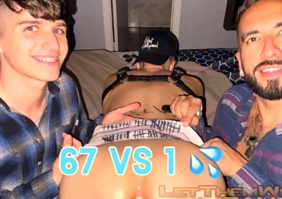 67 Vs 1! - Gang Bang! Pump and Dump Hardcore Gay Anal Sex BBC