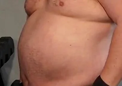 Muscle Chub Bear Working Out