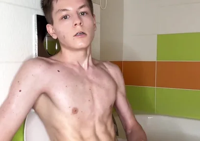 Good Jerking off Sitting on the Toilet