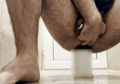 First Time Pierced Cock Anal Masturmation but Plug 6.5