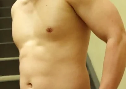 Jerk off by the Stairs at the Gym