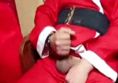 Santa Claus Caresses Himself at Christmas 2025