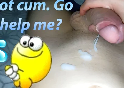 Hot and Passionate Jerking off, a Lot of Sperm. He Finished Sweetly and with Moans