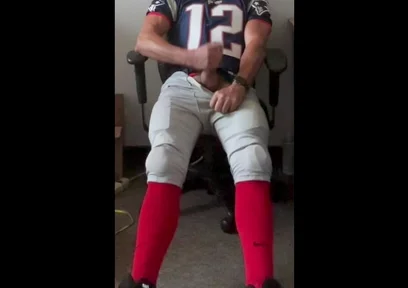 Jockdad87 Jerks and Shoots a Load in His Football Uniform