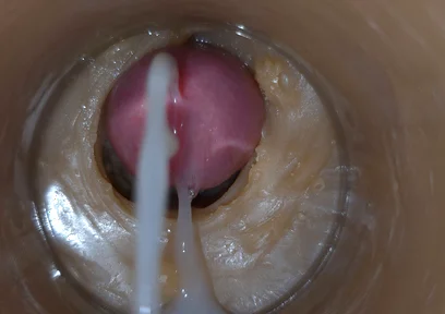 Precum Squirting in My Pussy Toy Camera in Vagina 4K. Extreme Close up!