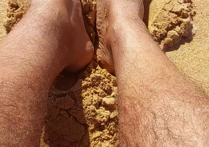 Ladysilva on the Beach in Panties