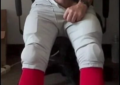 Jockdad87 Jerks and Shoots a Load in His Football Uniform