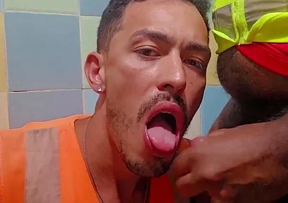 Married Employee Picking up His Colleague in the Bathroom