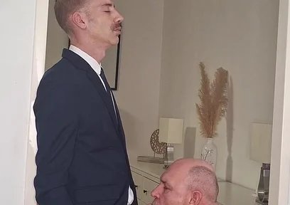 Sucked off From Daddy. Suite Man Like Old Sucker