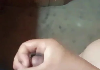 Chubby Daddy Teasing Himself Until Release