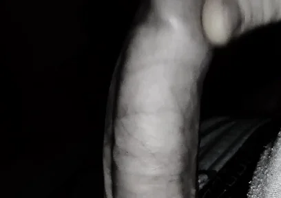 Late Night Cum. Sliding Foreskin on Dickhead. Close up Orgasm.