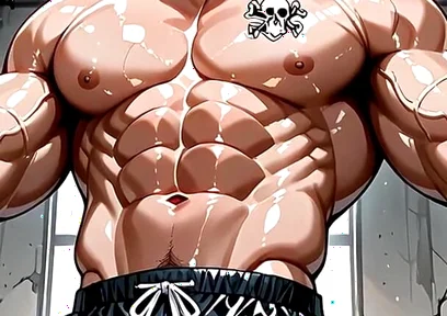 Ai Men with Huge Muscles
