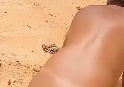 Ladysilva Doing Anal Masturbation with a Big Dick on the Beach