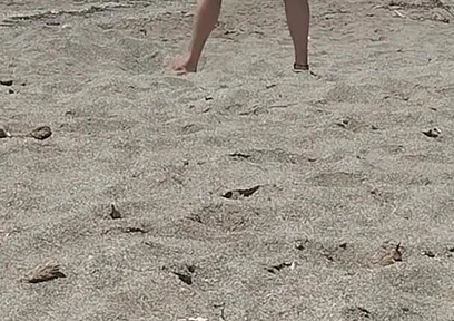 On the Beach Naked Enjoying
