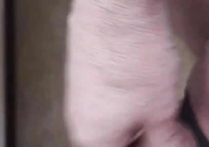 My Friend Sits in a Chair and Jerks His Cock While Watching the Video Until He Orgasms