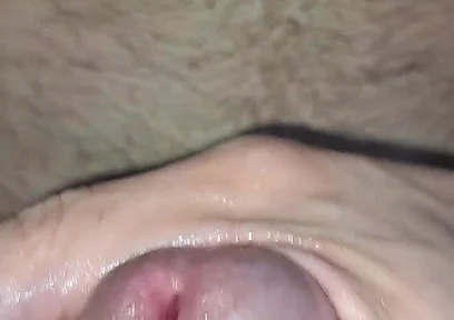 Close-up and Great Cumshot with My Saliva.