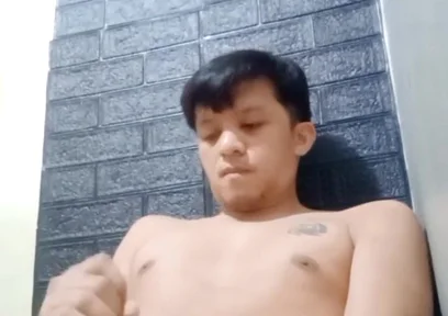 Horny Asian Twink Works His Hard Cock Until He Cums